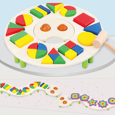 EcoToys Rompecabezas de Formas Coloridas | Desarrolla Creatividad y Motricidad - Ideal para Niños Pequeños
